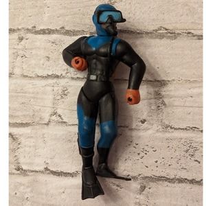 Scuba Diver Action Figure Toy Blue/Black Wetsuit Item Adventure Toys